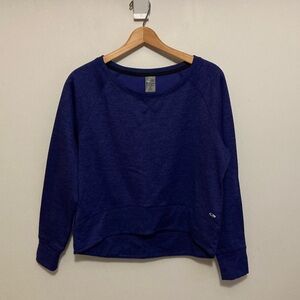 Champion Duo Dry Women's Heather Purple Sweatshirt, Size Medium